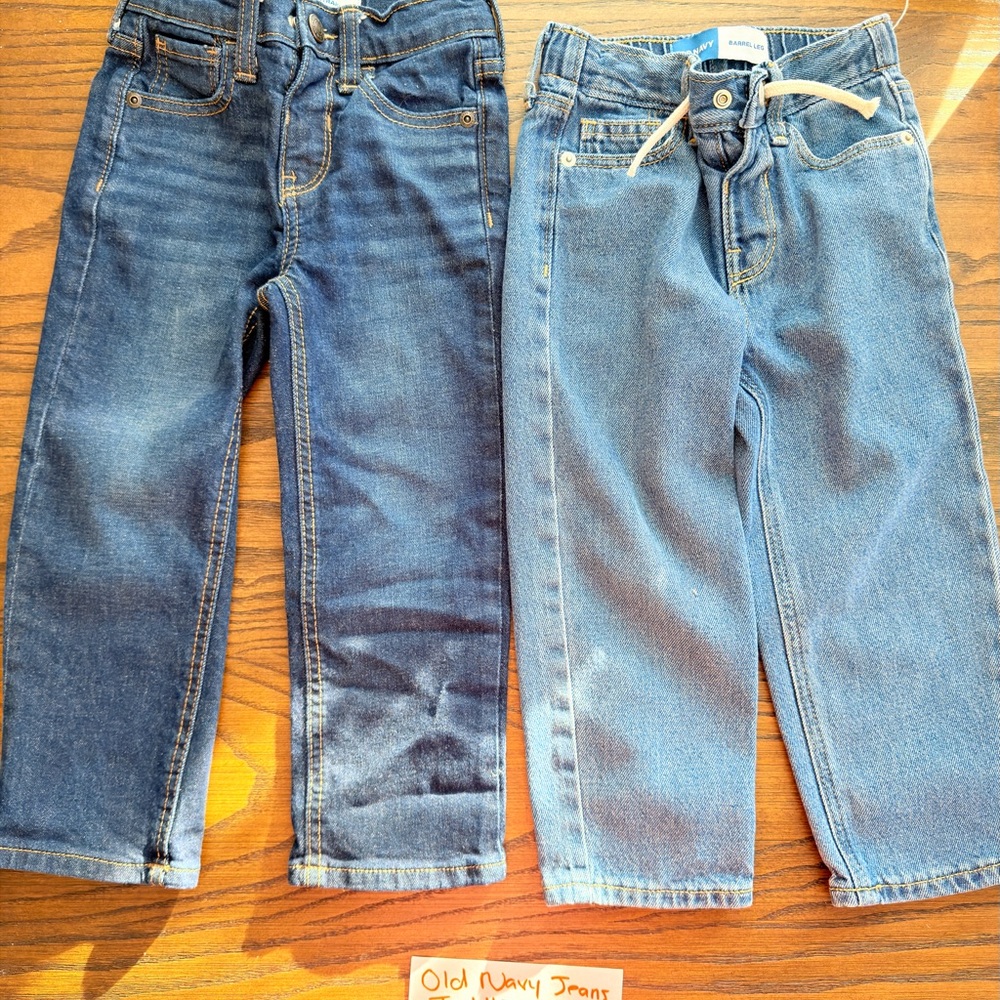 Old Navy Kids Dark and Light Blue Jeans